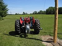 MF135 unspooling the wire
